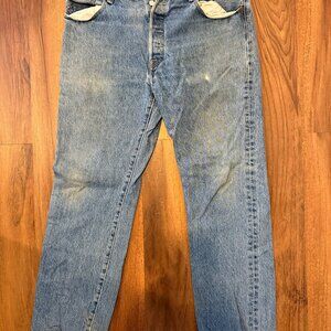 Men’s Levi Strauss Jeans 501s 38x32 vintage button fly